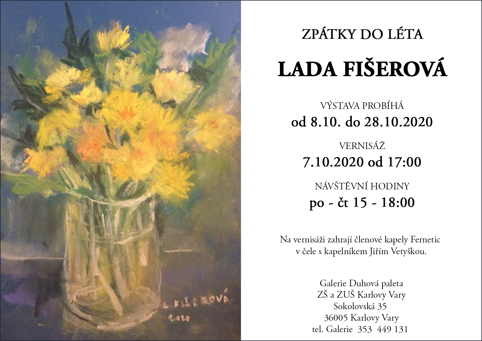Pozvanka na vystavu Lada Fišerova
