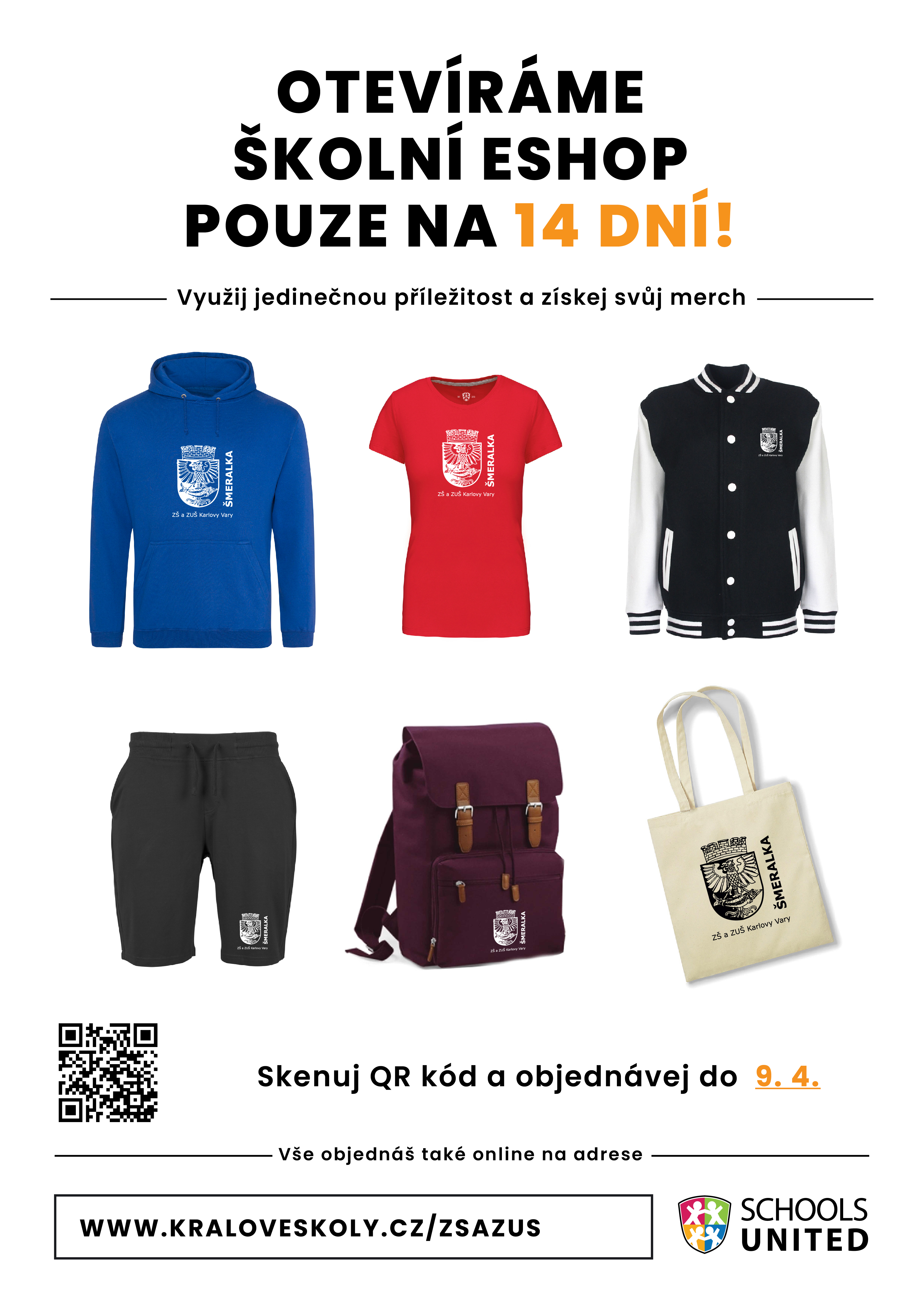 ZS a ZUS Smeralka Plakát QR