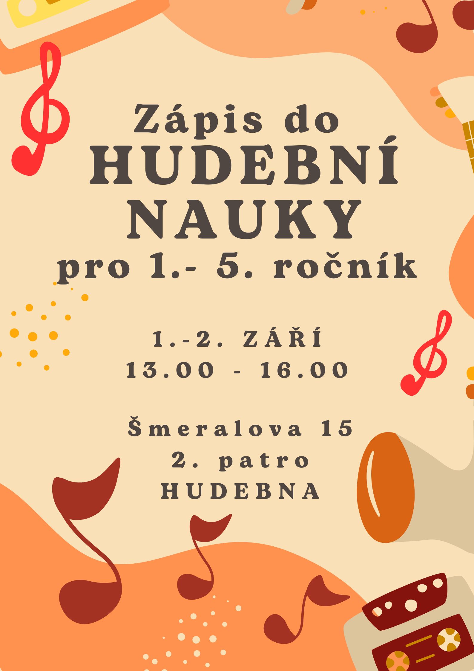 Plakát nauky zápis